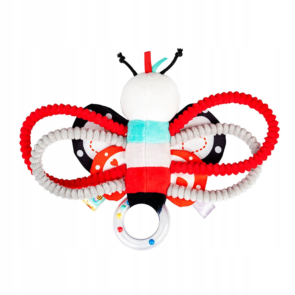 BALIBAZOO GRZECHOTKA MOTYL ANTEK DZWONECZEK ZRÓŹNICOWANE MATERIAŁY 0M+