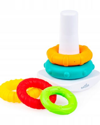 TULIFUN PIRAMIDKA KOLOROWE OBRĘCZE RÓŻNE FAKTURY OBRĘCZY 6M+