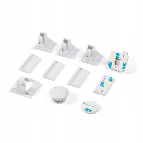 BABYONO ZABEZPIECZENIE BLOKADA MAGNETYCZNA DO SZAFEK I SZUFLAD 4 SZT