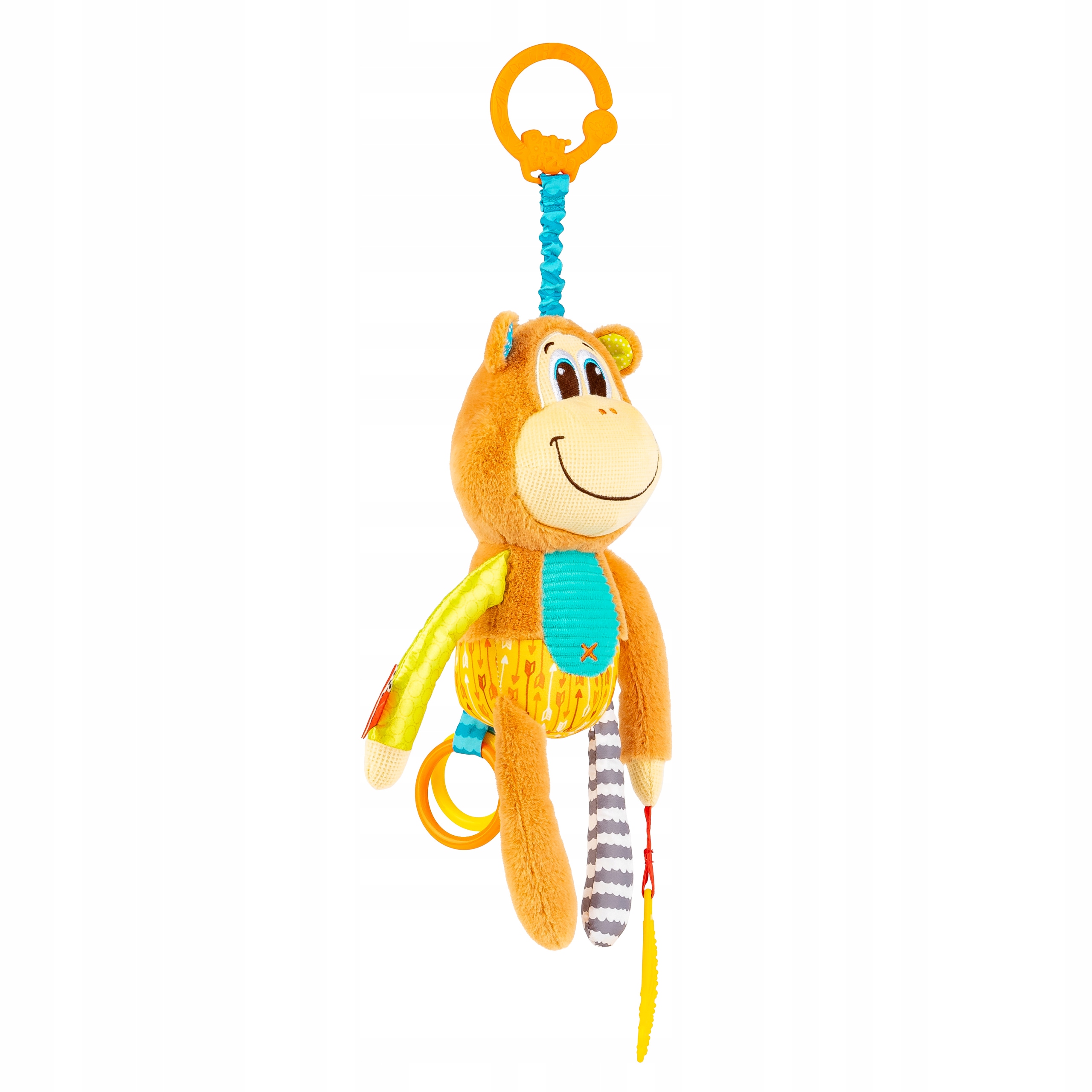 BALIBAZOO ZAWIESZKA MAŁPKA MARCIŚ Z POZYTYWKĄ + GRYZAK 0M+