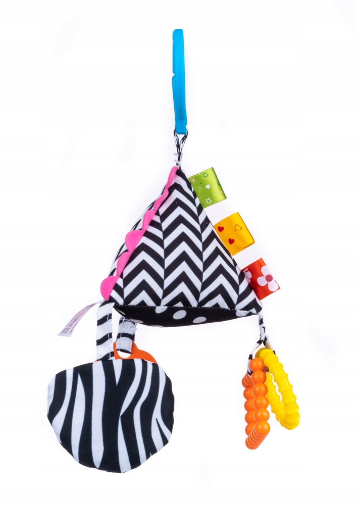 BALIBAZOO ZAWIESZKA PIRAMIDKA SENSORY KONTRASTOWE WZORY 0M+