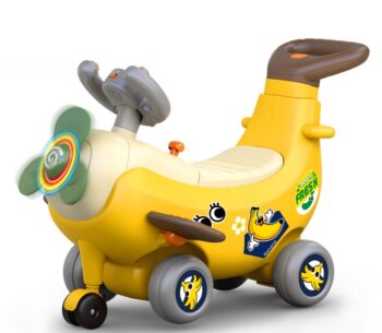 DUMEL JEŹDZIK 4W1 BANAN RĄCZKA DO PROWADZENIA ŚWIATŁA DŹWIĘKI 12-36M