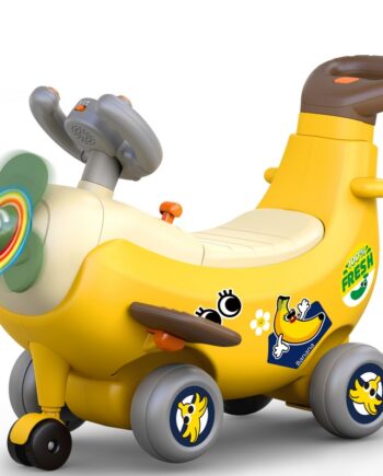 DUMEL JEŹDZIK 4W1 BANAN RĄCZKA DO PROWADZENIA ŚWIATŁA DŹWIĘKI 12-36M