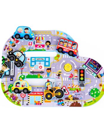 DUMEL PUZZLE DZWIĘKI WOKÓŁ NAS MIASTO ODGŁOSY MELODIE 3 OBRAZKI 3+