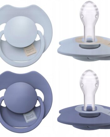LOVI SMOCZEK DYNAMICZNY SILIKON PRIME W ETUI 18M+ BABY BLUE/BLUE 2 SZTUKI