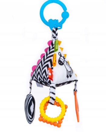 BALIBAZOO ZAWIESZKA PIRAMIDKA SENSORY KONTRASTOWE WZORY 0M+