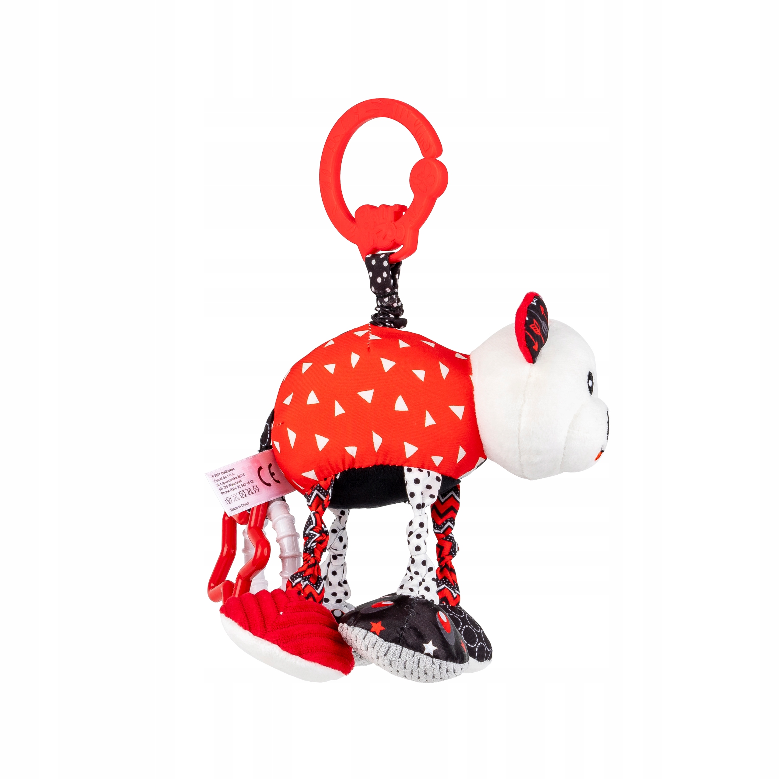 BALIBAZOO ZAWIESZKA SENSORYCZNA KONTRASTOWA MIŚ JACUŚ Z WIBRACJĄ 0M+