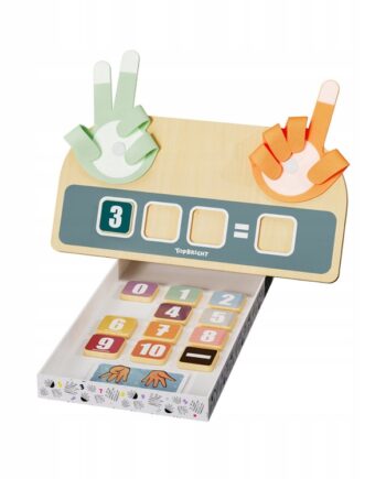 TOPBRIGHT ZABAWKA EDUKACYJNA DREWNIANA NAUKA LICZENIA NA PALCACH 36M+