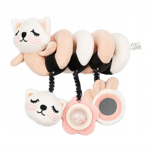 BOCIOLAND ZABAWKA ZAWIESZKA SPIRALA DO WÓZKA FOTELIKA ŁÓŻECZKA KOTEK