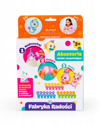 DUMEL FABRYKA RADOŚCI AKCESORIA BALONOWE STWORKI 162 ELEMENTÓW 3+