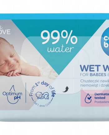 CANPOL CHUSTECZKI NAWILŻANE DLA NIEMOWLĄT I DZIECI 99% WODY 60 SZTUK
