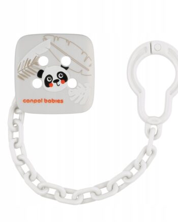 CANPOL ŁAŃCUSZEK ZAWIESZKA KLIPS DO SMOCZKA BABIESBOO BIAŁY