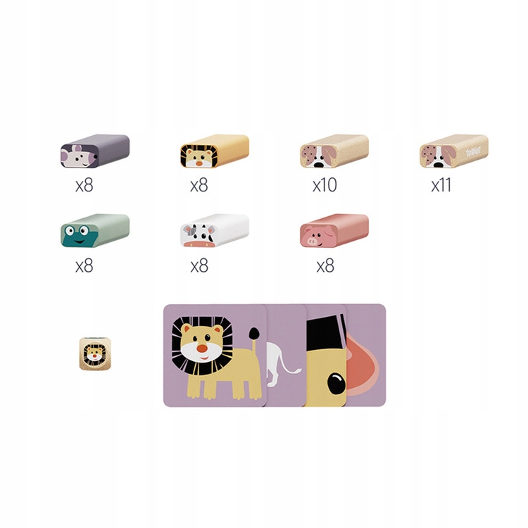 TOPBRIGHT DREWNIANA GRA ZRĘCZNOŚCIOWA WIEŻA JAKIE TO ZWIERZĘ? 36M+