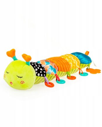 JOLLY BABY GĄSIENICA TOMEK Z MIARKĄ PLUSZOWA SENSORYCZNA 0M+