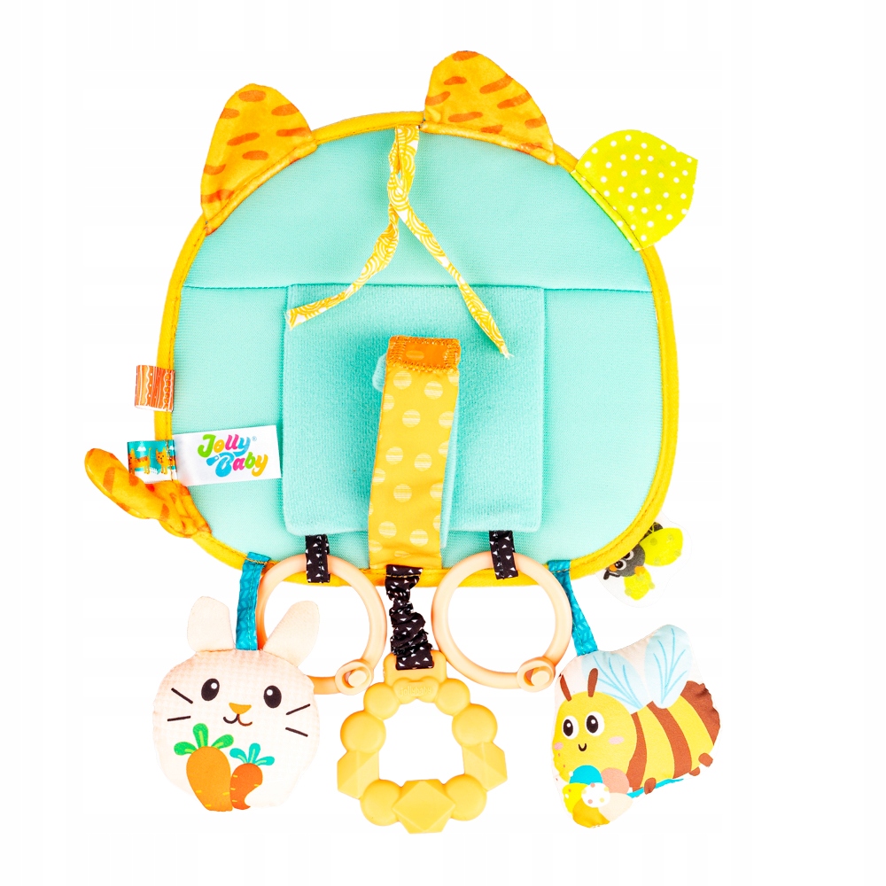 JOLLY BABY ZAWIESZKA SENSORYCZNA KOTEK Z LUSTERKIEM 0M+