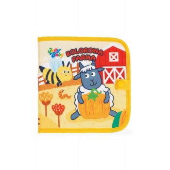 JOLLY BABY KSIĄŻKA KSIĄŻECZKA DO RYSOWANIA KOLOROWA FARMA 12 MAZAKÓW