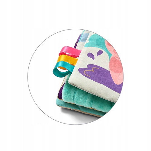 BABYONO KSIĄŻECZKA EDUKACYJNA SENSORYCZNA MIĘKKA FARMA Z GRYZAKIEM 0M+