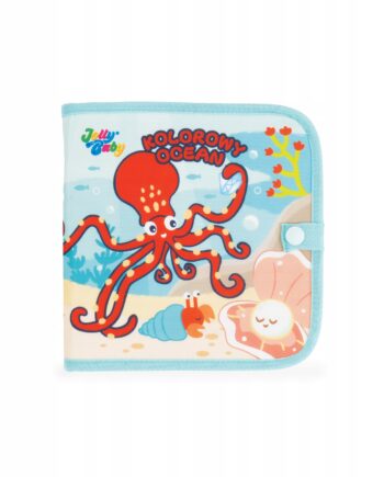 JOLLY BABY KSIĄŻKA KSIĄŻECZKA DO RYSOWANIA KOLOROWA OCEAN 12 MAZAKÓW