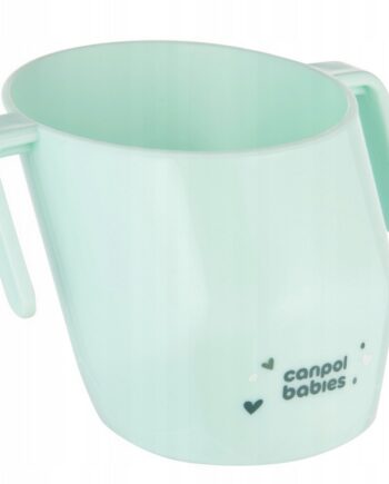 CANPOL KUBEK OTWARTY DO NAUKI PICIA Z UCHWYTAMI 180ML 12M+