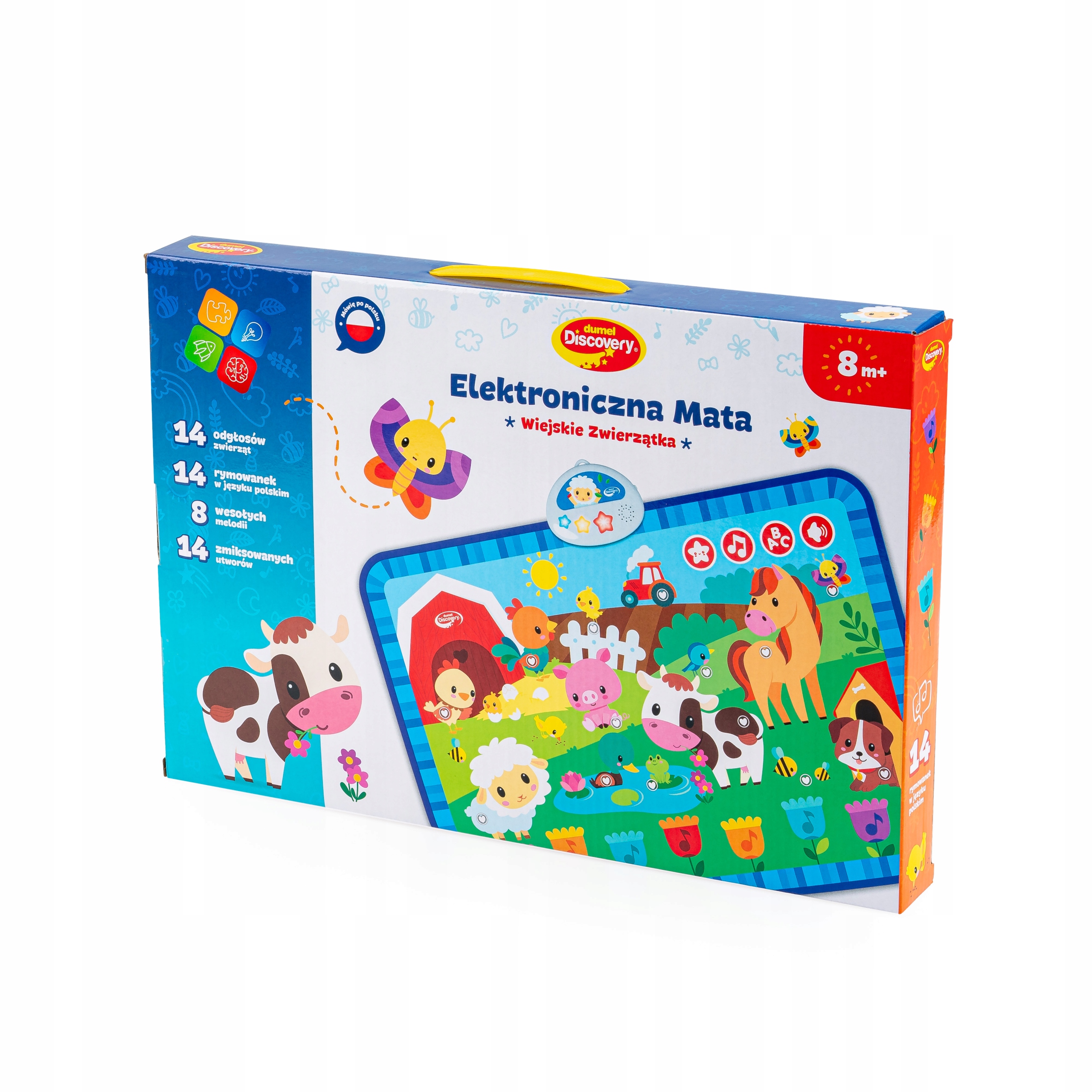 DUMEL ELEKTRONICZNA MATA WIEJSKIE ZWIERZĄTKA ODGŁOSY MELODIE ŚWIATEŁKA