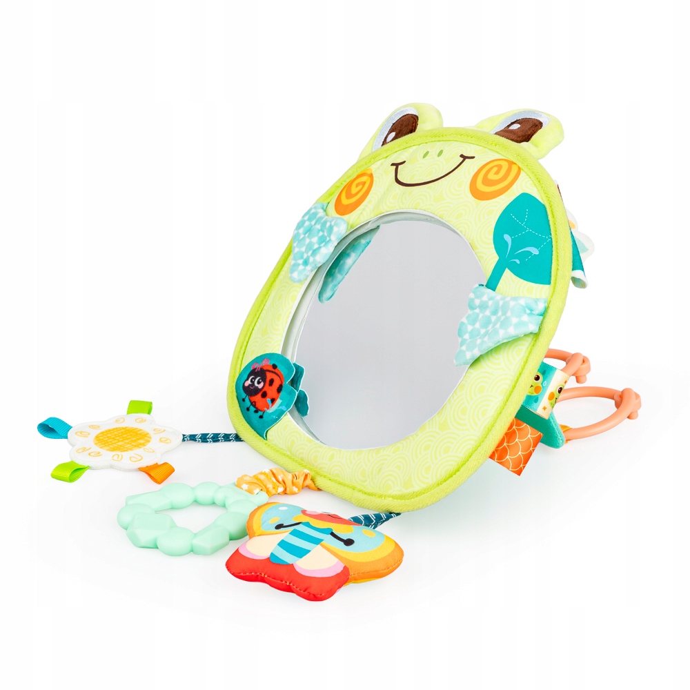 JOLLY BABY ZAWIESZKA SENSORYCZNA ŻABKA Z LUSTERKIEM 0M+