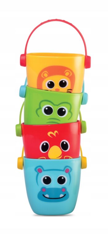 DUMEL WIADERKA ZWIERZĄTKA ZABAWKA DO KĄPIELI I DO PIASKU 12M+