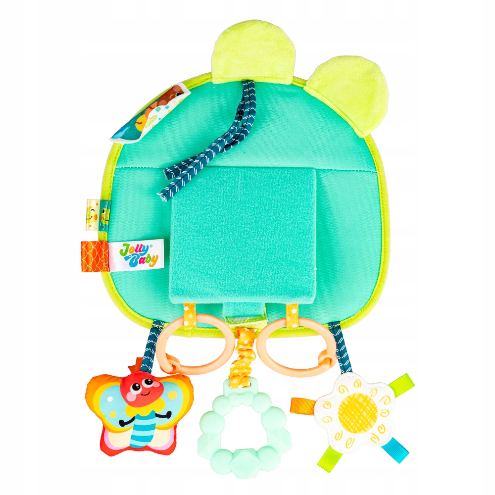 JOLLY BABY ZAWIESZKA SENSORYCZNA ŻABKA Z LUSTERKIEM 0M+