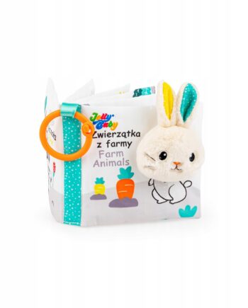 JOLLY BABY KSIĄŻKA KSIĄŻECZKA SENSORYCZNA ZWIERZĄTKA Z FARMY 0M+