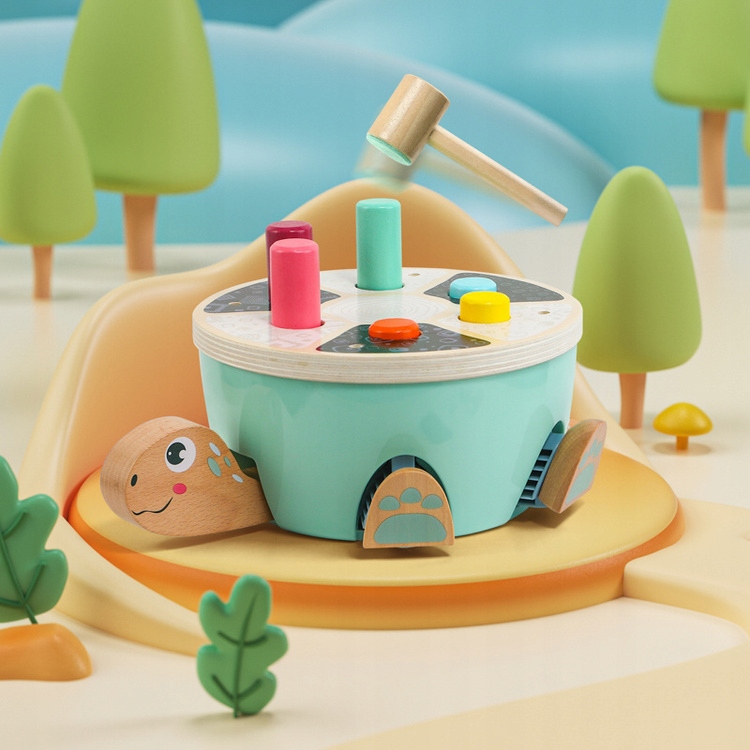 TOPBRIGHT DREWNIANA GRA MOTORYCZNA WBIJANKA 18M+