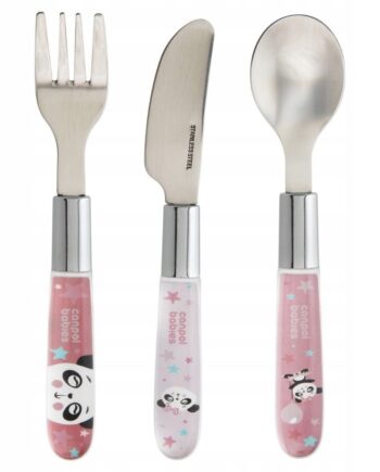 CANPOL SZTUĆCE ZESTAW ZE STALI NIERDZEWNEJ BEZPIECZNE EXOTIC METALOWE RÓŻ