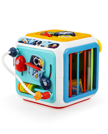 DUMEL KOSTKA SENSORYCZNA MOTORYCZNA KOSMICZNA ZABAWA DŹWIĘKI MELODIE 18M+