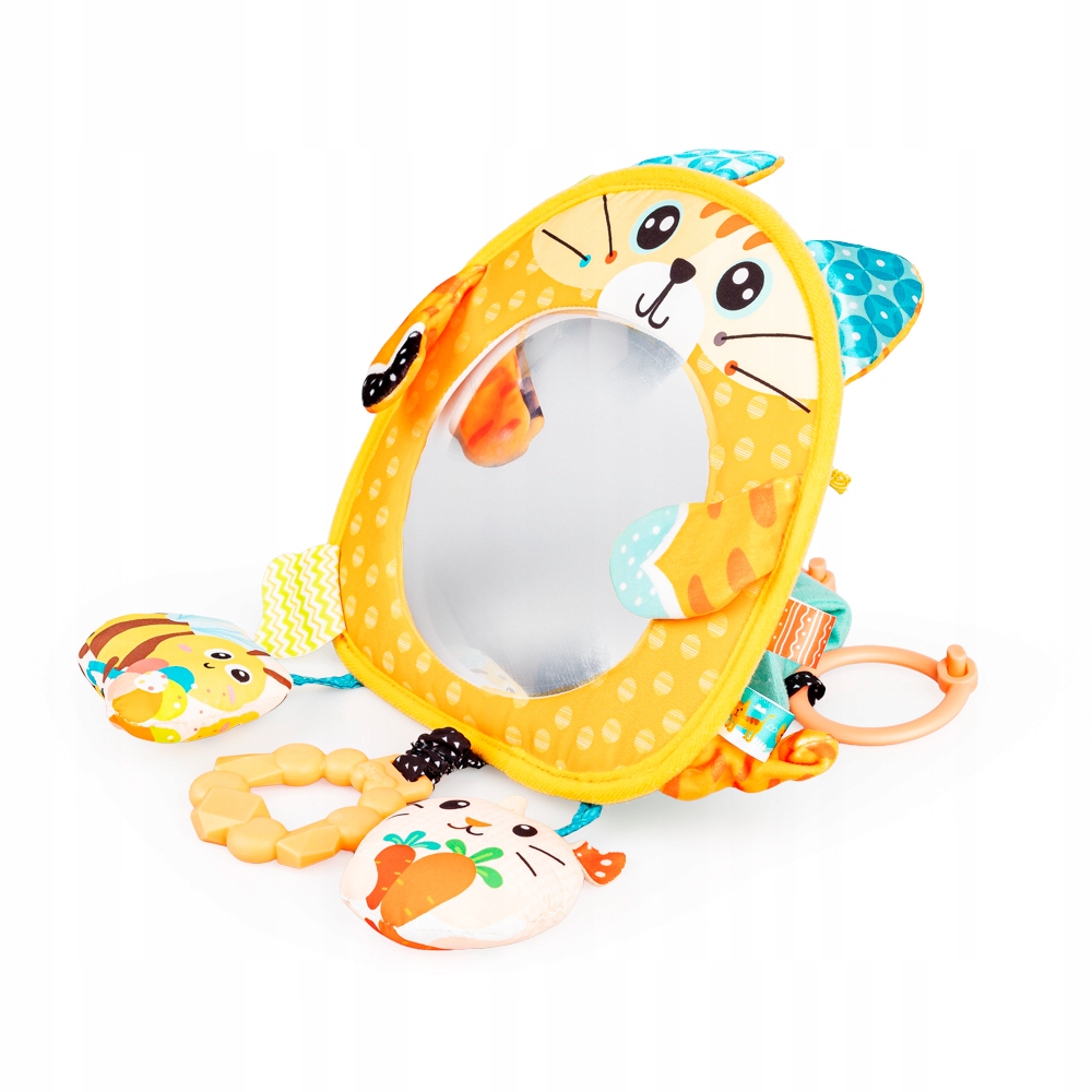 JOLLY BABY ZAWIESZKA SENSORYCZNA KOTEK Z LUSTERKIEM 0M+