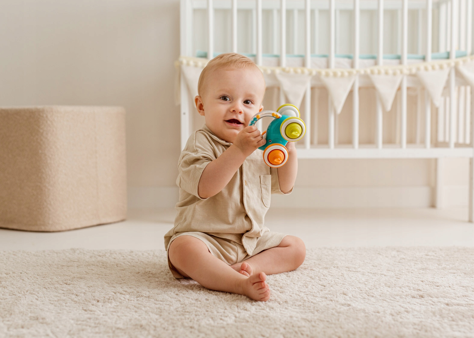 DUMEL ZABAWKA KOLOROWY SŁONIK MOBILEK 3M+