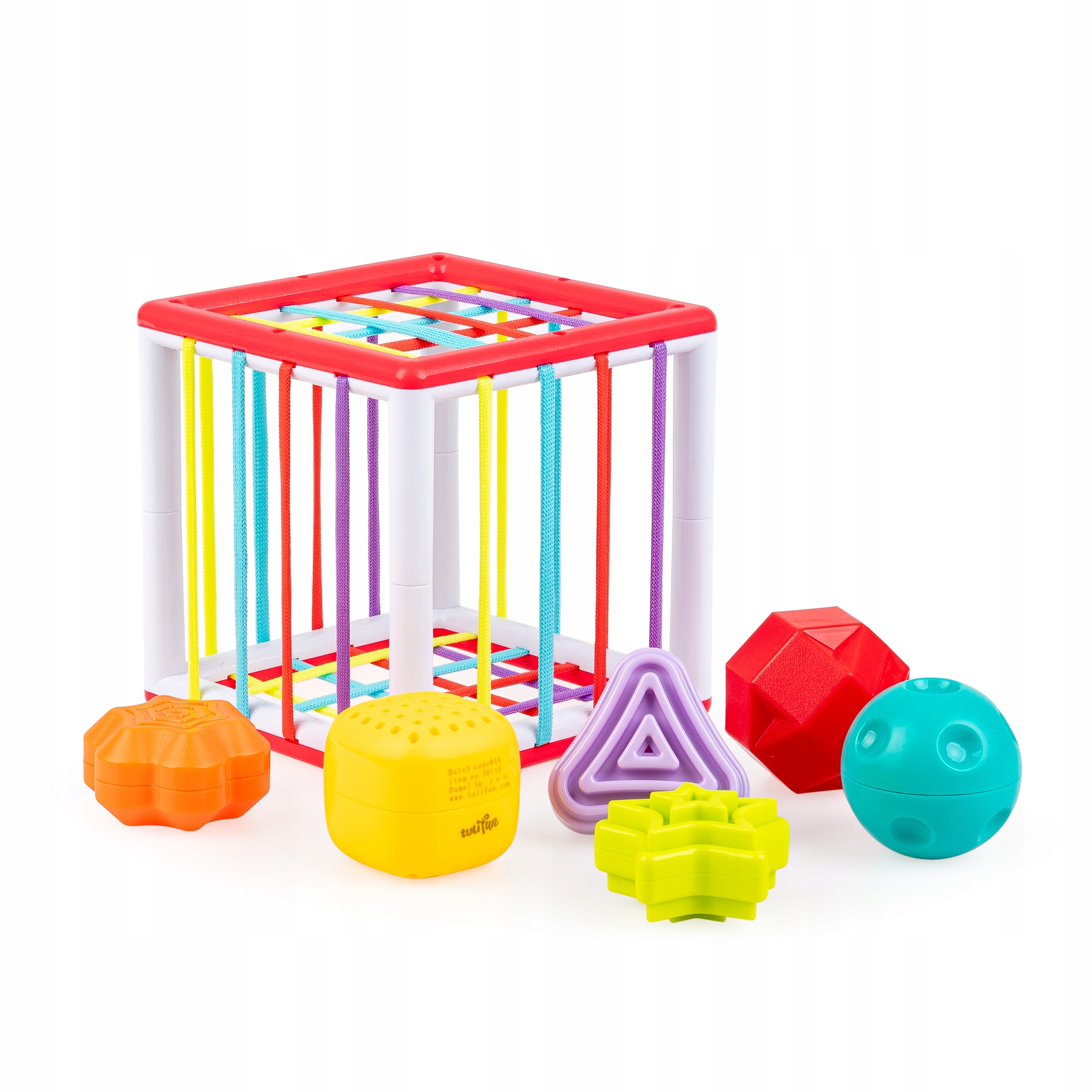 TULIFUN KOSTKA Z ELASTYCZNYMI ŚCIANKAMI PEŁNA KSZTAŁTÓW 6 KLOCKÓW 6M+