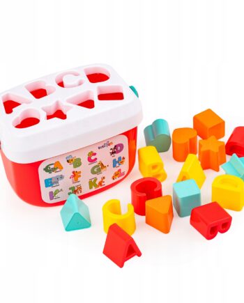 TULIFUN SORTER KSZTAŁTÓW UKŁADANKA KOSZYCZEK 16 KLOCKÓW 10M+