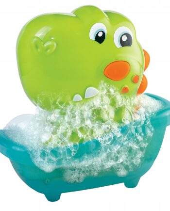 DUMEL ZABAWKA WODNA BĄBELKOWY DINUŚ NA PRZYSSAWKACH GENERTATOR PIANY