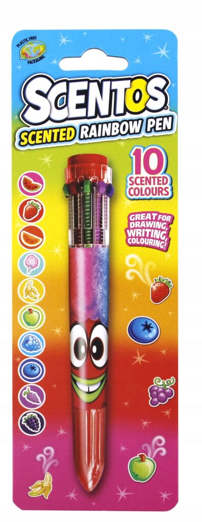 SCENTOS DUMEL PACHNĄCY DŁUGOPIS ŻELOWY MULTIKOLOR 10 KOLORÓW