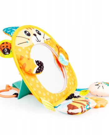 JOLLY BABY ZAWIESZKA SENSORYCZNA KOTEK Z LUSTERKIEM 0M+