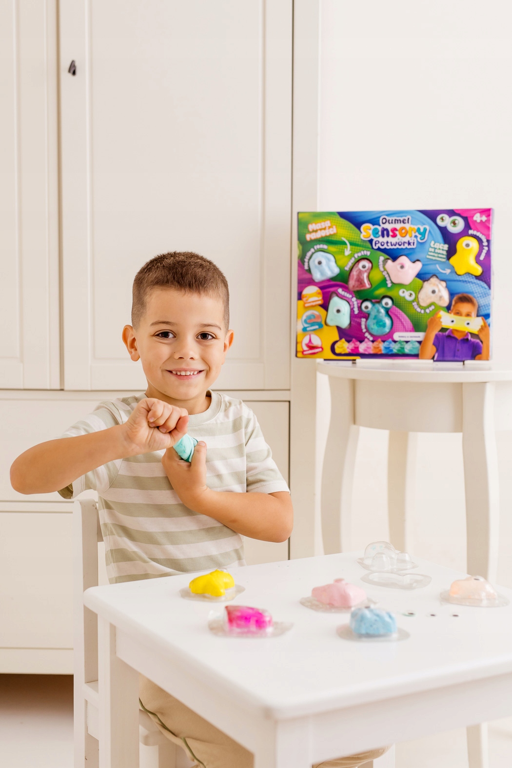 DUMEL ZESTAW KREATYWNY SENSORY KOLOROWE POTWORKI 4+