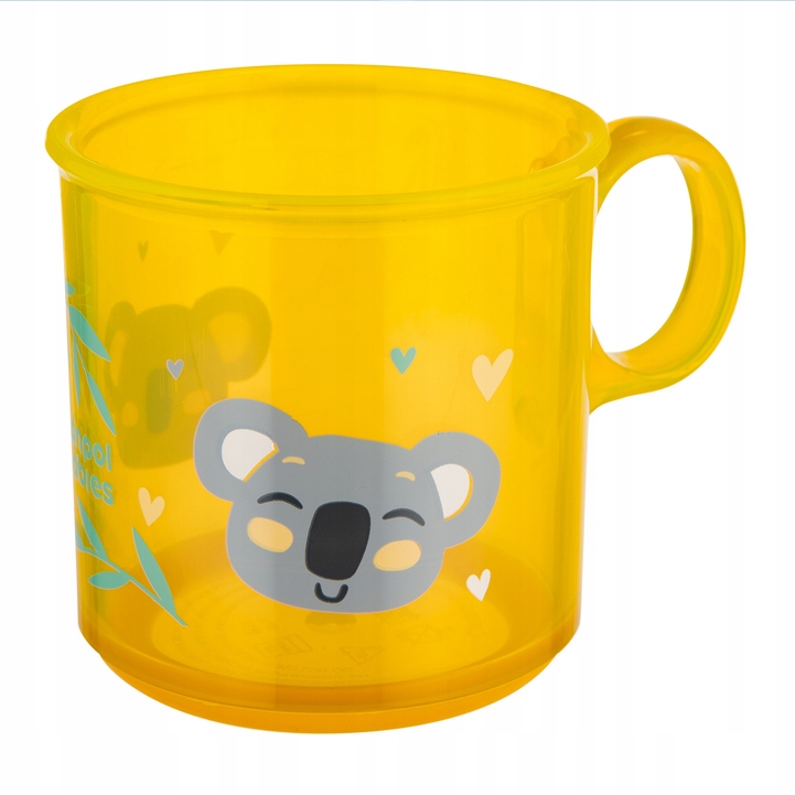 CANPOL KUBEK ANTYPOŚLIZGOWY Z UCHEM 170ML 12M+ ŻÓŁTY