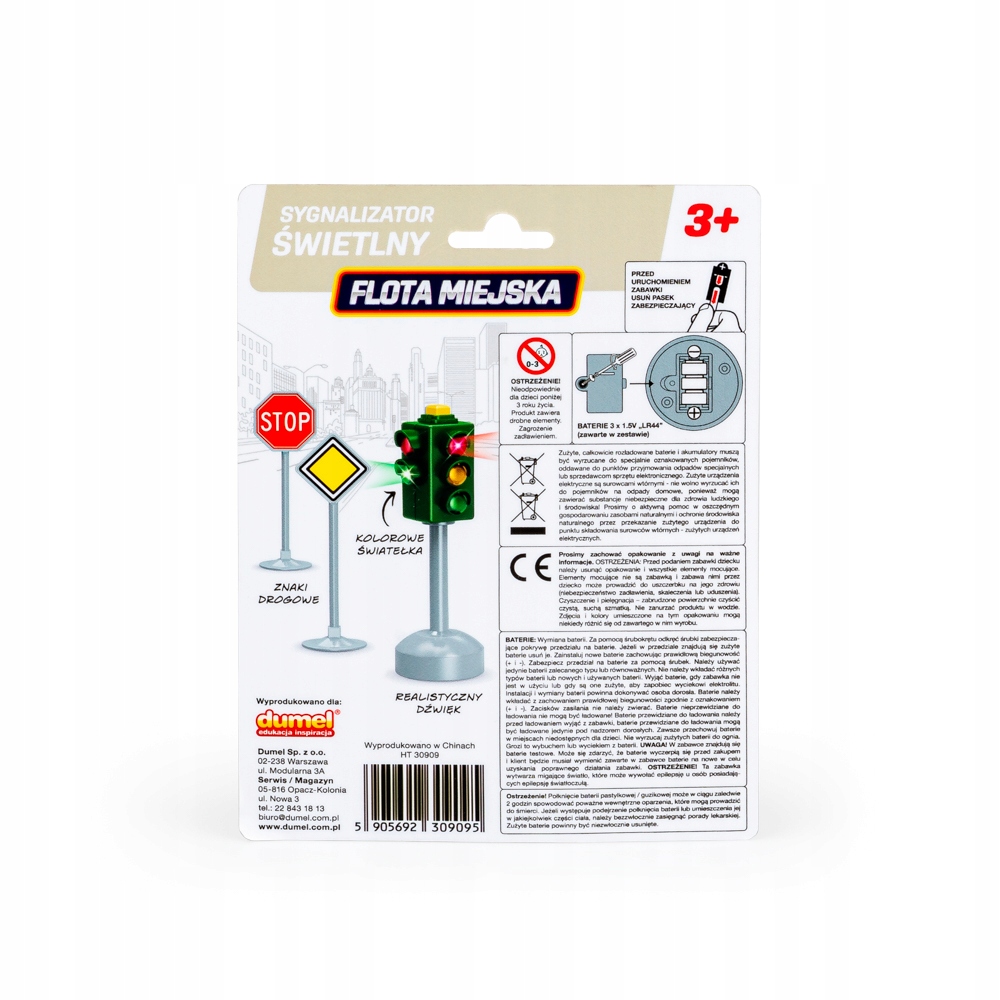DUMEL FLOTA SYGNALIZATOR ŚWIETLNY ŚWIATŁA DROGOWE NA BATERIE