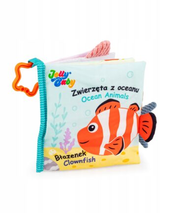JOLLY BABY KSIĄŻKA KSIĄŻECZKA SENSORYCZNA ZWIERZĘTA Z OCEANU 0M+