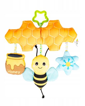 BALIBAZOO ZAWIESZKA PSZCZÓŁKA NA ŁĄCE PISZCZAŁKA GRZECHOTKA DZWONECZEK 0M+