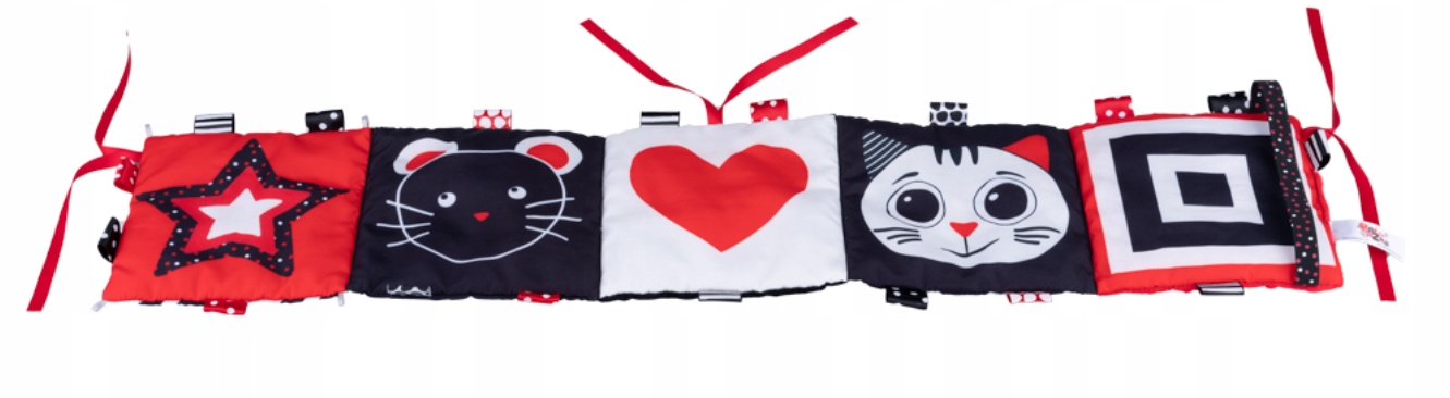 BALIBAZOO KSIĄŻECZKA SENSORYCZNA HARMONIJKA ZWIERZAKI SENSORY 0M+