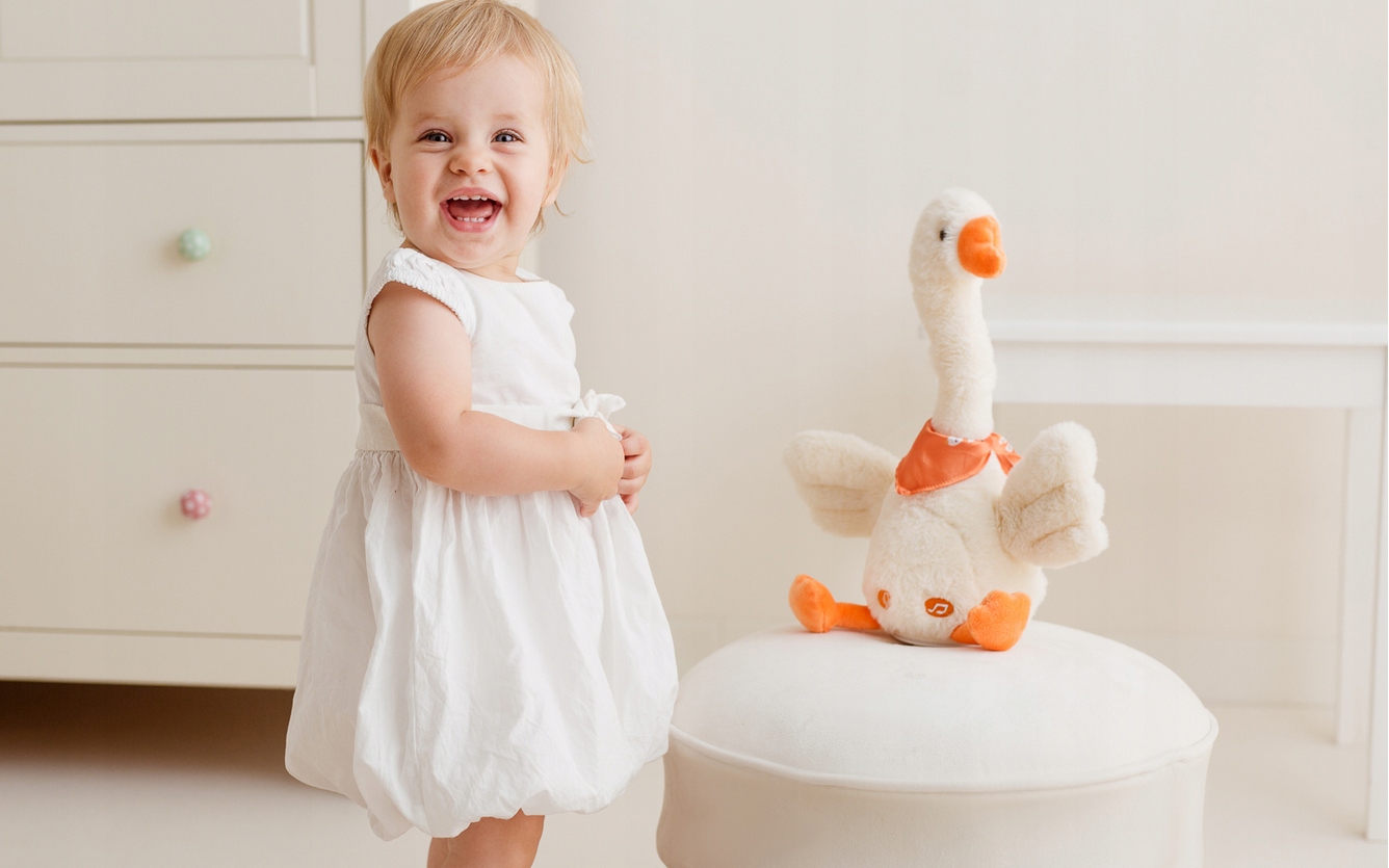 DUMEL ZWARIOWANA GĘŚ TAŃCZY MÓWI PO POLSKU FUNKCJA NAGRYWANIA 2L+