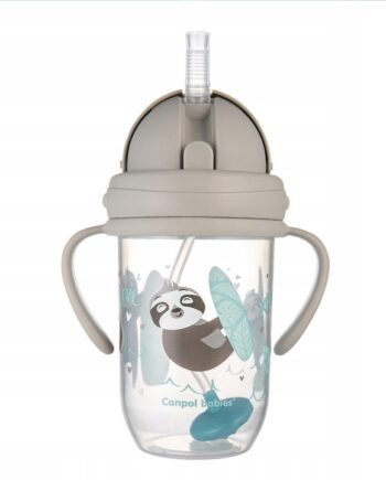 CANPOL KUBEK NIEKAPEK Z OBCIĄŻONĄ SŁOMKĄ BIDON 6m+
