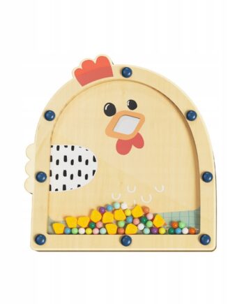 TOPBRIGHT DREWNIANA GRA ZRĘCZNOŚCIOWA NAKARM KURĘ 36M+