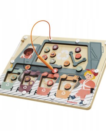 TOPBRIGHT ZABAWKA UKŁADANKA MAGNETYCZNA SEGREGOWANIE ŚMIECI 36M+