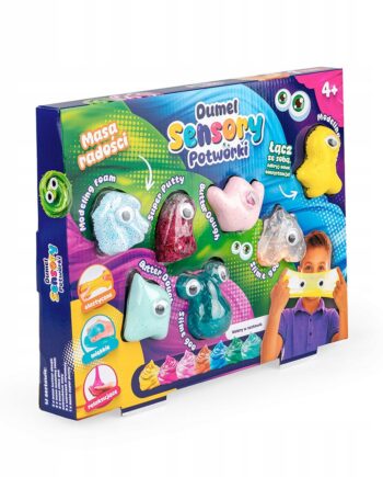 DUMEL ZESTAW KREATYWNY SENSORY KOLOROWE POTWORKI 4+