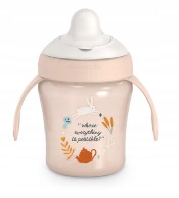 SUAVINEX KUBEK DO NAUKI PICIA 200ML WONDERLAND RÓŻOWY 6M+